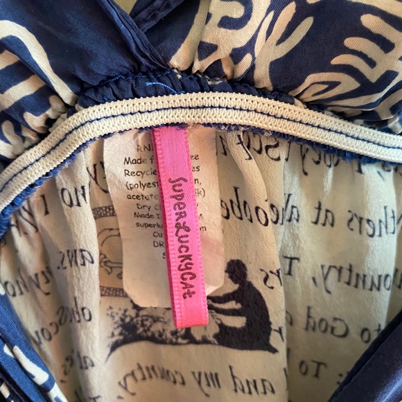 Super Lucky Cat Dress M braided waist Sleeveless - Picture 5 of 8